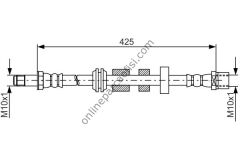 BOSCH 1987481817 | VOLVO V40 FREN HORTUMU ÖN