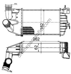 BEHR CI 510 000S | OPEL ASTRA H ZAFIRA B TURBO RADYATÖRÜ