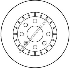 TRW DF1625 | OPEL ASTRA F VECTRA A B FREN DISKI ÖN