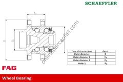 FAG 713 6110 80 | FORD CONNECT V761 PORYA ÖN