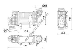 BEHR CI 663 000P | VW CRAFTER-T6-MAN TGE TURBO RADYATÖRÜ