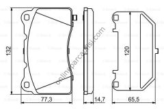 BOSCH BCH 0986494880 | OPEL ASTRA J INSIGNIA A / TESLA (MODEL S (5YJS) FREN BALATASI ÖN