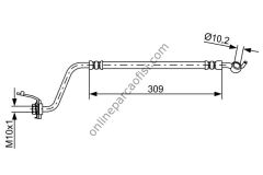 BOSCH 1987481890 | KORE SORENTO XM/SANTAFE/ FREN HORTUMU