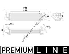 BEHR BHR CI 617 000P | BMW F40-F45-F46-X1 F48-X2 F39 MINI F54-F55-F56-F57-F60 TURBO RADYATÖRÜ
