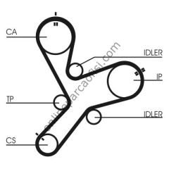 CONTITECH CT 1152 | JAPON L200 (KA, KB) TRIGER KAYISI
