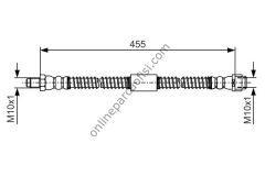 BOSCH 1987481A02 | MERCEDES 218-212-221-216 FREN HORTUMU ÖN