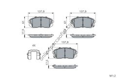 BOSCH 0986494905 | KORE IX35/I40/TUCSON/KONA/SPORTAGE/CARENS FREN BALATASI