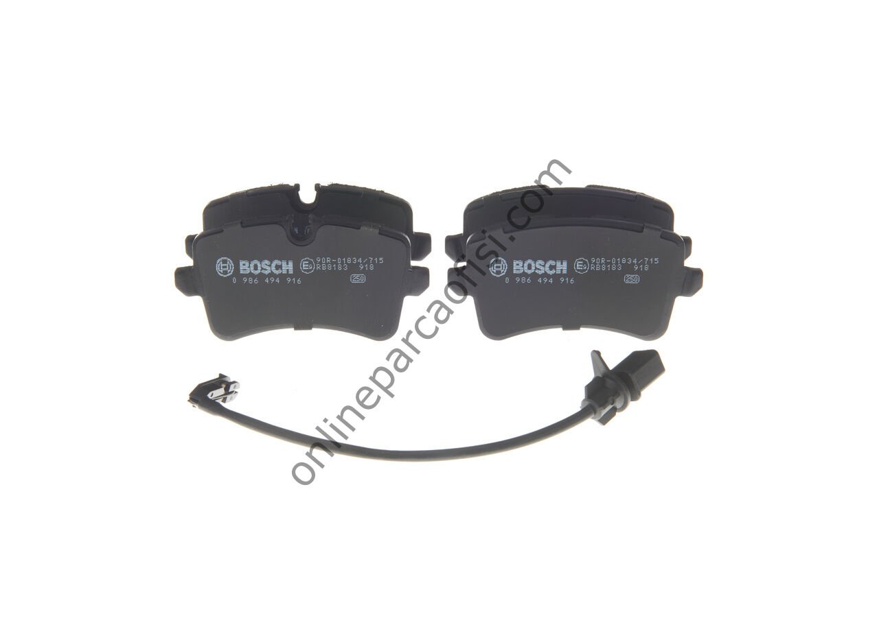 BOSCH 0986494916 | VW A4-A5-A6-A8-Q5 FREN BALATASI ARKA