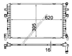 BEHR BHR CIR 34 000S | VW GOLF7-PASSAT-A3-LEON SU RADYATÖRÜ