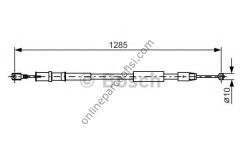 BOSCH 1987482026 | MERCEDES VITO,111,115CDI EL FREN TELI SOL