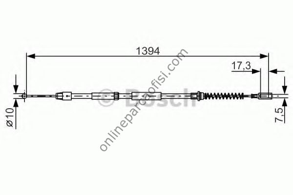 BOSCH 1987482033 | VW CRAFTER-SPRINTER EL FREN TELI ARKA