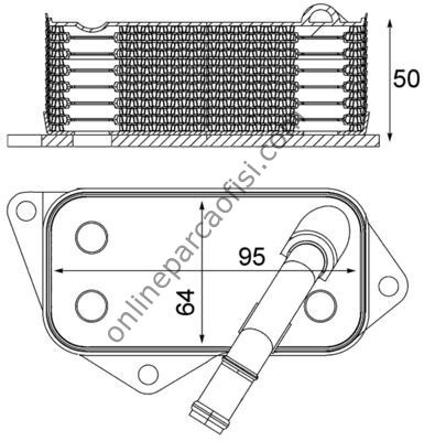 BEHR BHR CLC 12 001S | BMW E81-E82-E87-E88-F20-F21-F22-F23-E90-E91-E92-E93-F30-F31-F32-F33-F34-F35-F36-E60-E61-F10-F11-F18-F12-F13-E63-E64-E65-E66-F01-F02--X3-E83-X4 F26-X5 E70-X5 F15-X6 E71-X6 F16 YAG RADYATÖRÜ