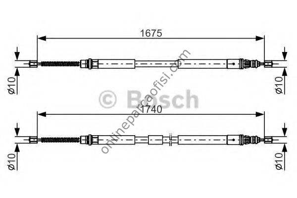 BOSCH 1987482144 | RENAULT ESPACE II EL FREN TELI