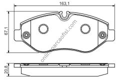 BOSCH 0986495098 | MERCEDES W906-907-910-639-447 FREN BALATASI ÖN