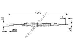 BOSCH 1987482213 | FIAT DUCATO 06>BOXER 06>JUMPER06 EL FREN TELI ARKA