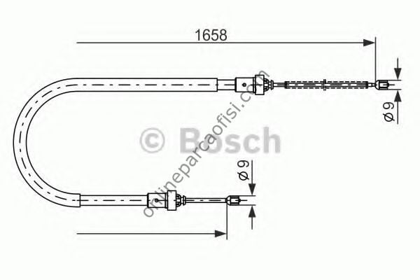 BOSCH 1987482234 | RENAULT SANDERO EL FREN TELI ARKA