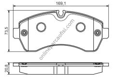 BOSCH 0986495107 | VW CRAFTER-SPRINTER FREN BALATASI ÖN