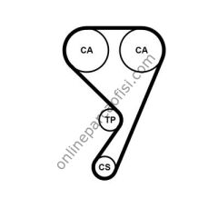 CONTITECH CT 1211WP1 | FORD FOCUS/FIESTA/B-MAX TRIGER SETI+DEVIRDAIM