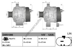 DENSO DAN1086 | FIAT EGEA-FIORINO-500L-PANDA III ALTERNATÖR
