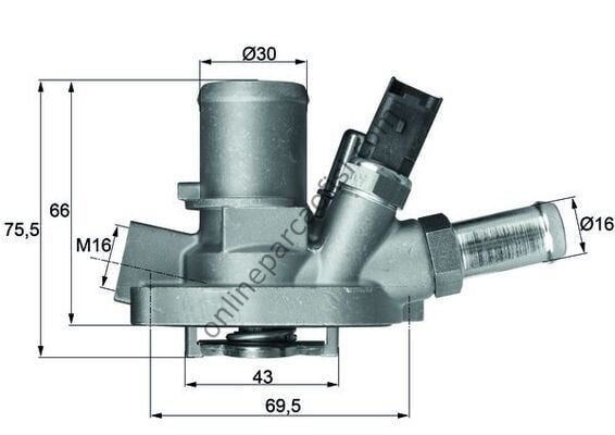 BEHR-T TI14780 | FIAT G.PUNTO-LINEA-BRAVO II-ALFA ROMEO MITO TERMOSTAT