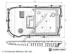 BLUE PRINT BLU ADBP210047 | BMW F20-F21-F22-F23-F30-F31-F34-F35-F32-F33-F36-F06-F07-F10-F11-F18-G20-G21-G28-G30- SANZUMAN YAG KARTERI