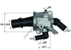 BEHR-T BH TI15388 | OPEL CORSA C COMBO TERMOSTAT