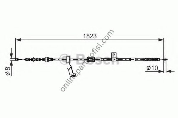 BOSCH 1987482297 | JAPON AVENSIS (T25) EL FREN TELI ARKA SAG