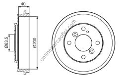 BOSCH 0986477240 | FORD FIESTA KAMPANA ARKA