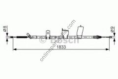 BOSCH 1987482340 | JAPON QASHQAI+2 (JJ10) EL FREN TELI ARKA SOL
