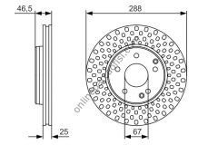 BOSCH BCH 0986479R69 | MERCEDES W210-203 FREN DISKI ÖN