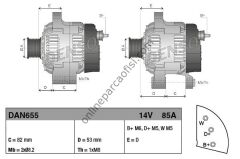 DENSO DAN655 | BMW 110-127 RANGE ROVER ALTERNATÖR