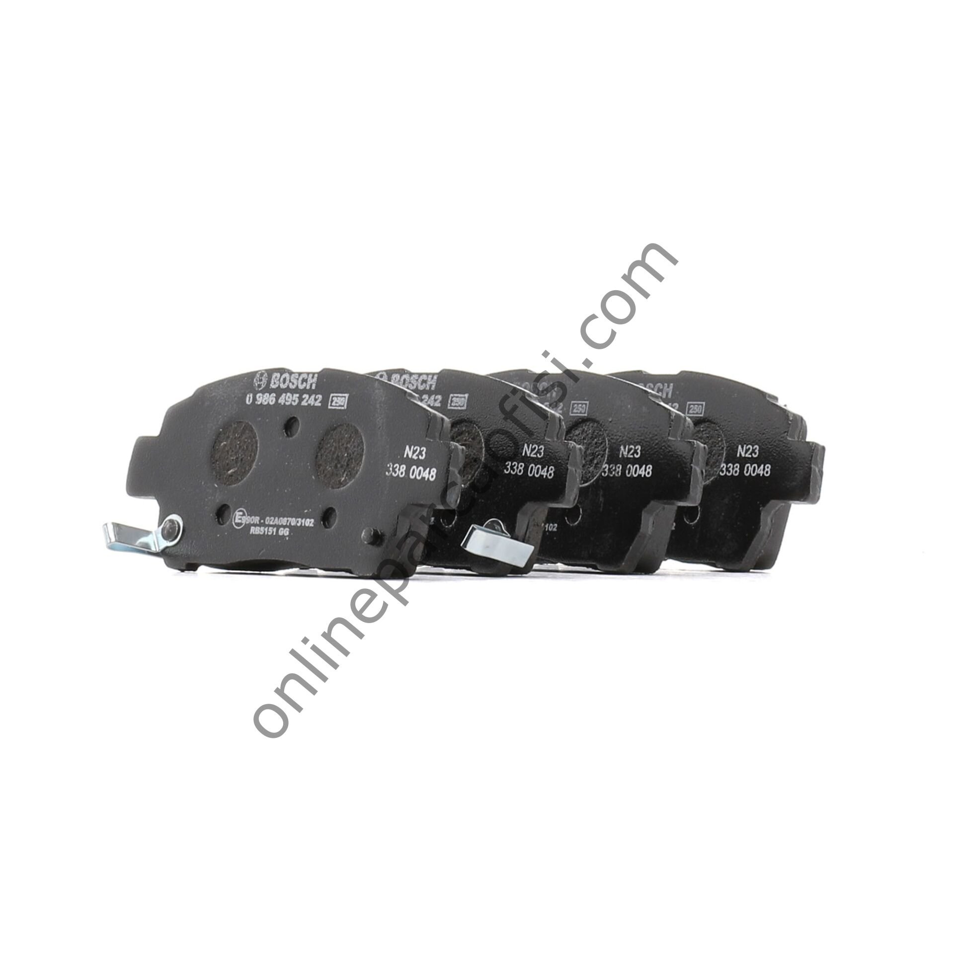 BOSCH 0986495242 | JAPON YARIS (P1) (+ABS) : VERSO (E12) 1.6 02-03 PRIUS (W2) 03-09 FREN BALATASI ÖN