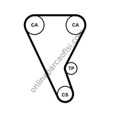 CONTITECH CT 1240 | FORD TRANSIT V-362 TRIGER KAYISI