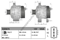 DENSO DAN674 | BMW FREELANDER I ALTERNATÖR