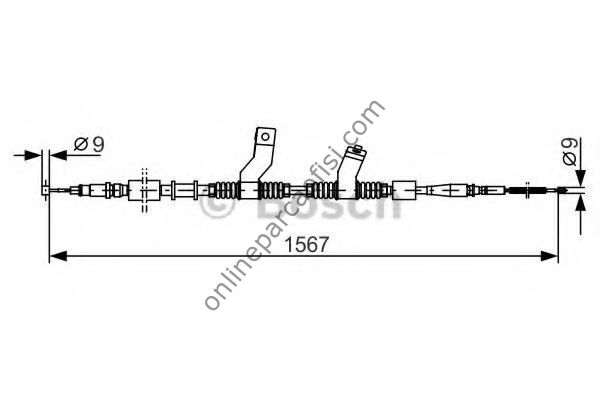 BOSCH 1987482354 | OPEL LACETTI EL FREN TELI