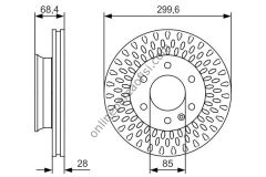BOSCH 0986479R78 | MERCEDES W906-907-CRAFTER-SPRINTER FREN DISKI ÖN
