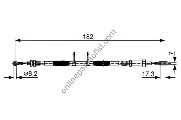 BOSCH 1987482450 | PSA BOXER / JUMPER DUCATO EL FREN TELI