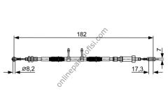 BOSCH 1987482450 | PSA BOXER / JUMPER DUCATO EL FREN TELI