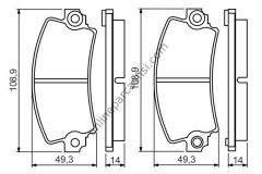BOSCH 0986495270 | RENAULT 12/DACIA SOLENZA FREN BALATASI ÖN