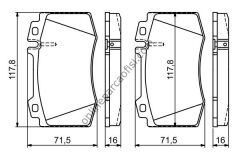 BOSCH 0986495278 | MERCEDES W203-211-219-220 FREN BALATASI ÖN
