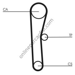 CONTITECH CT 536 | JAPON COROLLA (E9, E10) (Karbüratör) TRIGER KAYISI