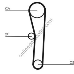 CONTITECH CT 536 | JAPON COROLLA (E9, E10) (Karbüratör) TRIGER KAYISI