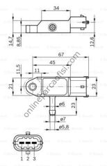 BOSCH BCH 0281002593 | RENAULT CLIO-KANGO-LOGAN-TRAFIC TURBO BASINÇ VALFI