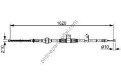 BOSCH 1987482521 | JAPON LANCER (CY) EL FREN TELI ARKA SAG