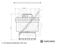 BLUE PRINT ADBP230066 | UNI YAKITFILTRESI