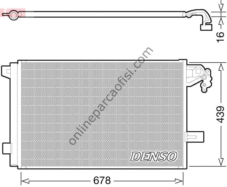 DENSO DCN32063 | VW T5,5-T6 KLIMA RADYATÖRÜ