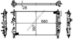 BEHR CR 1011 000S | OPEL ASTRA J CRUZE ZAFIRA C SU RADYATÖRÜ