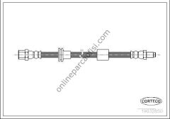 CORTECO 19032850 | MERCEDES S SERISI-140 FREN HORTUMU ÖN