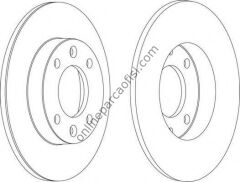 FERODO DDF1178 | PSA 307/PARTNER FREN DISKI ARKA