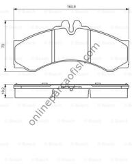 BOSCH 0986424832 | MERCEDES SPRT.408,410,412D-408,411,413,416.CDI-VW.LT.28,46 FREN BALATASI ÖN